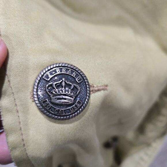 Z Brand Vintage double breasted trench coat Socal USA beige Size Large Old Money - Picture 10 of 14